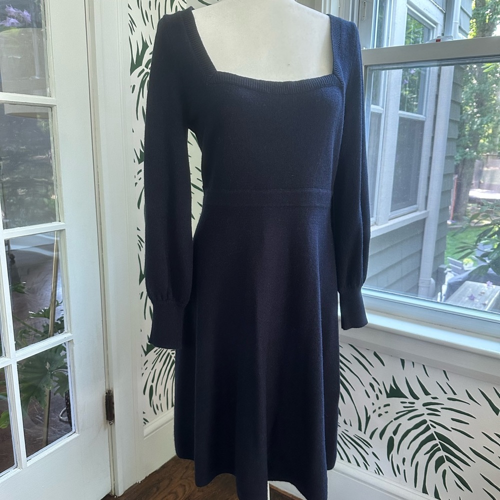 Boden navy blue sweater dress